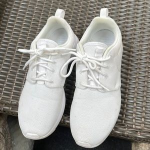 Size 9 white Nike sneakers, worn only once
